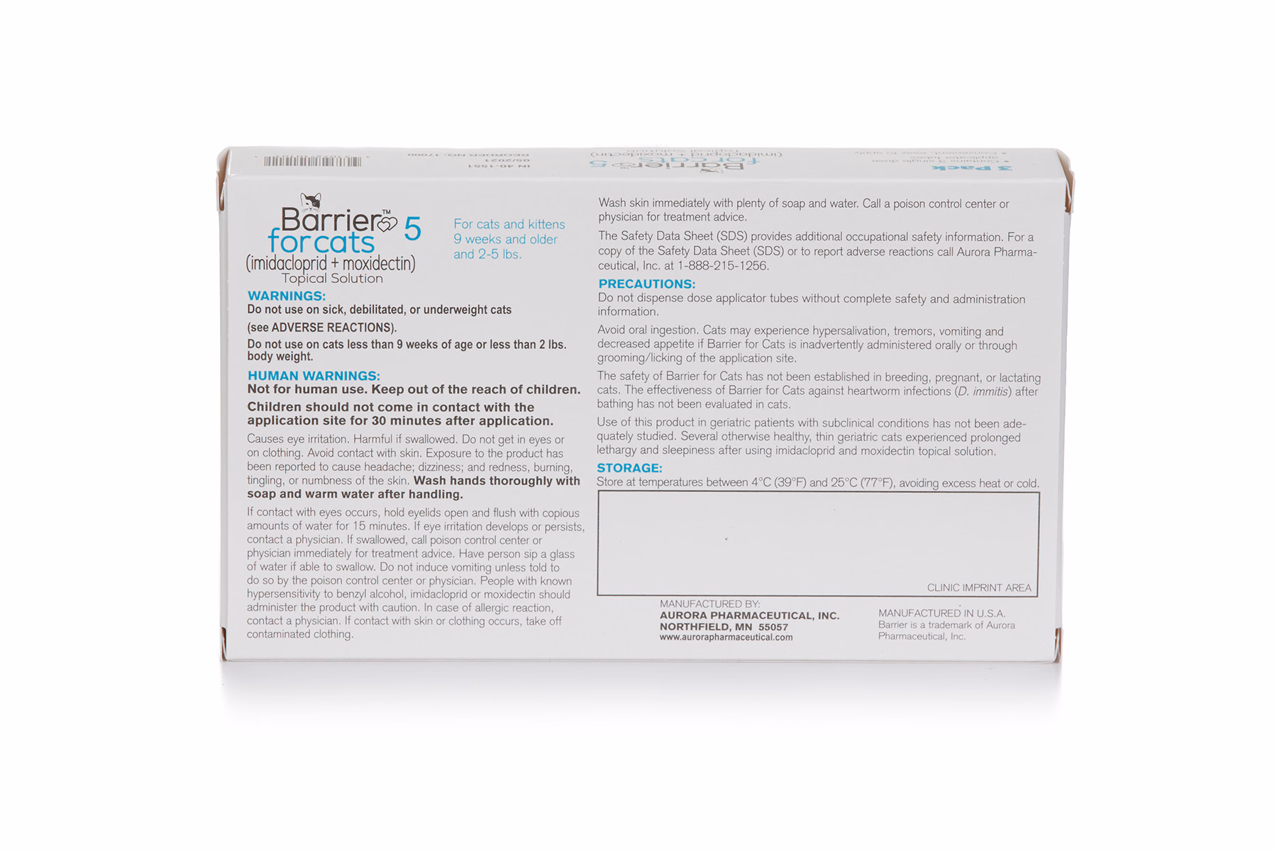 Barrier® for Cats 6-pack, 5.1–15 lbs