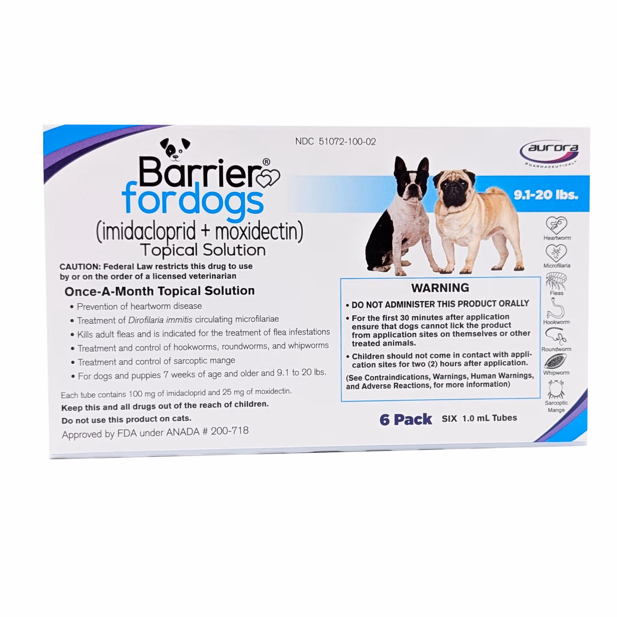 Barrier® for Dogs 9 lbs, front