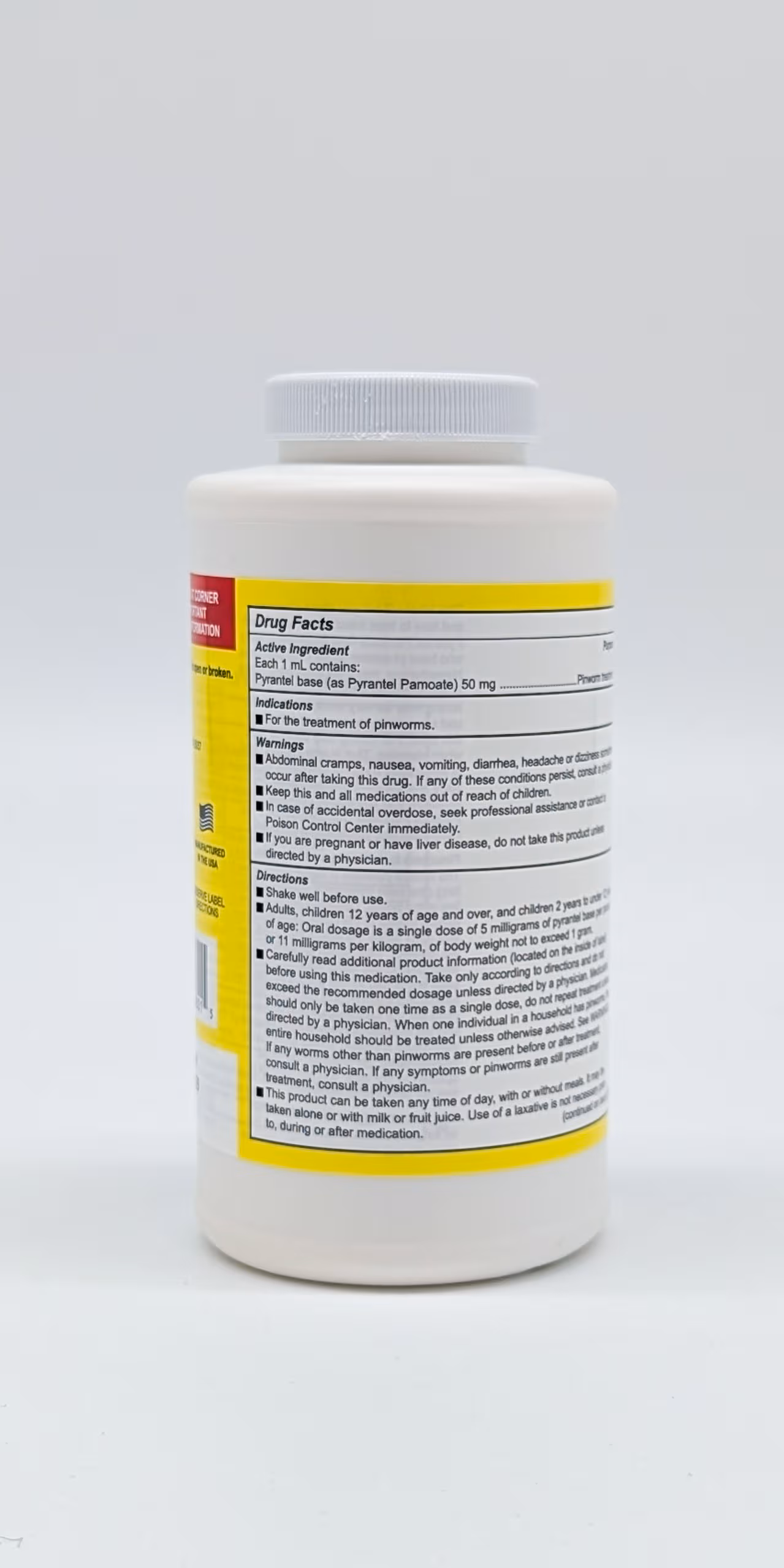 Oral-Pro® Pyrantel Pamoate 16 oz, side A