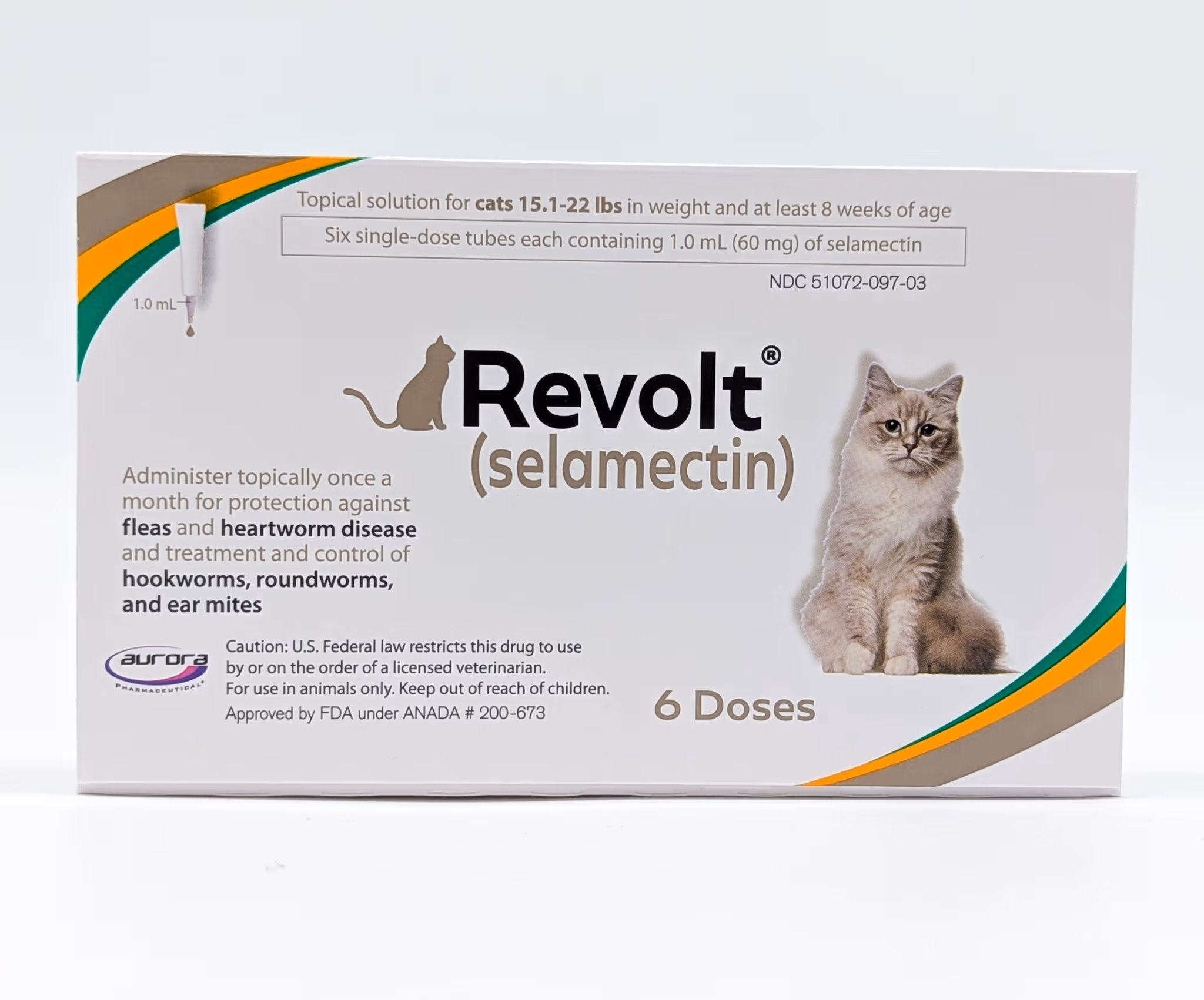 Revolt® for Cats 15.1–22 lbs, front