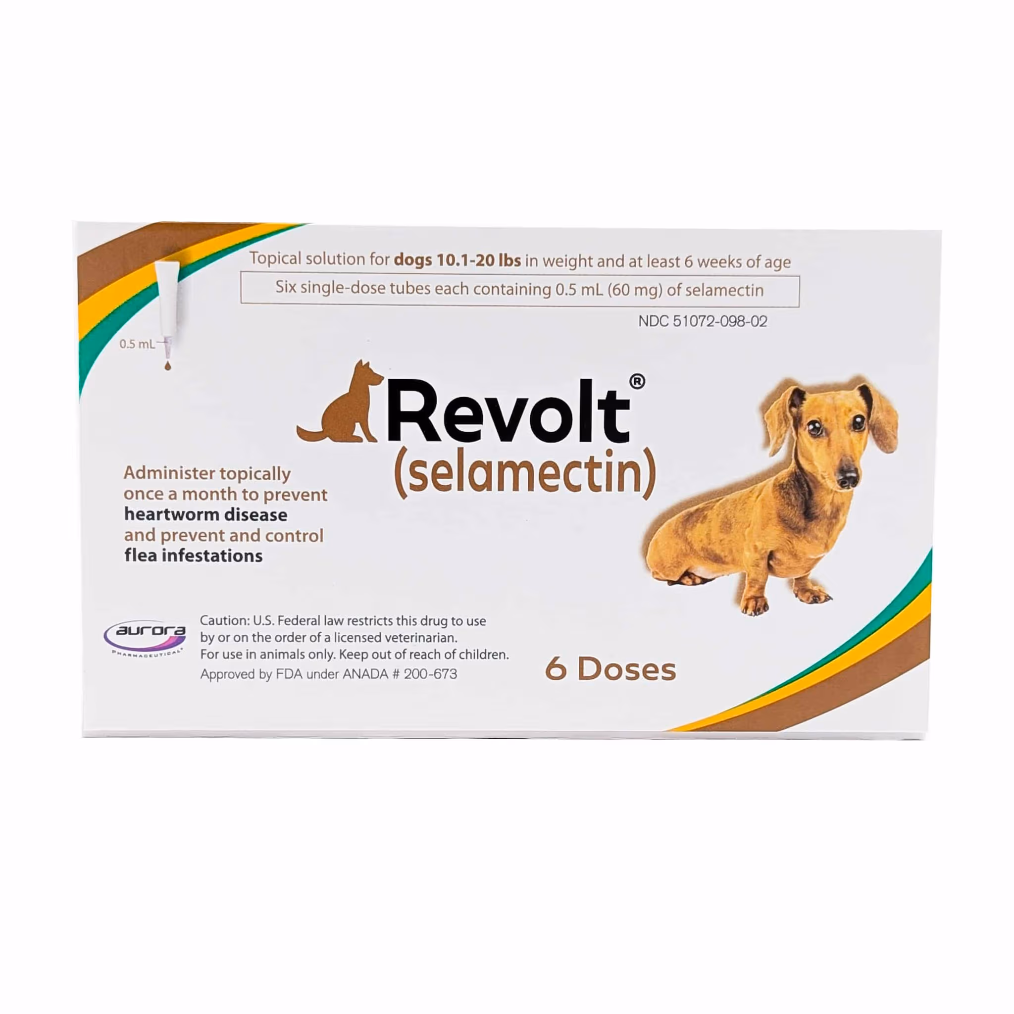 Revolt® for Dogs 10.1–20 lb, front
