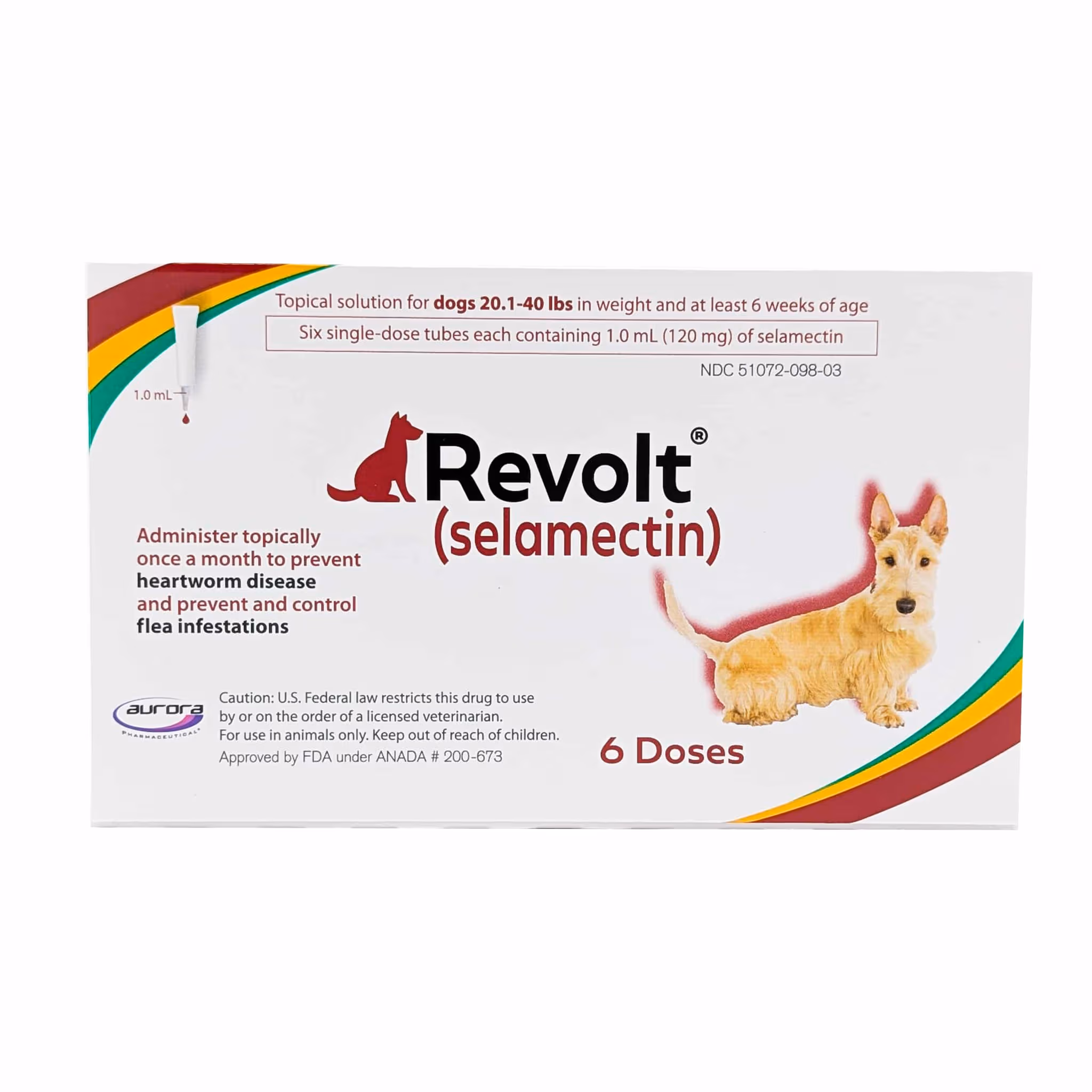 Revolt® for Dogs 20.1–40 lb, front