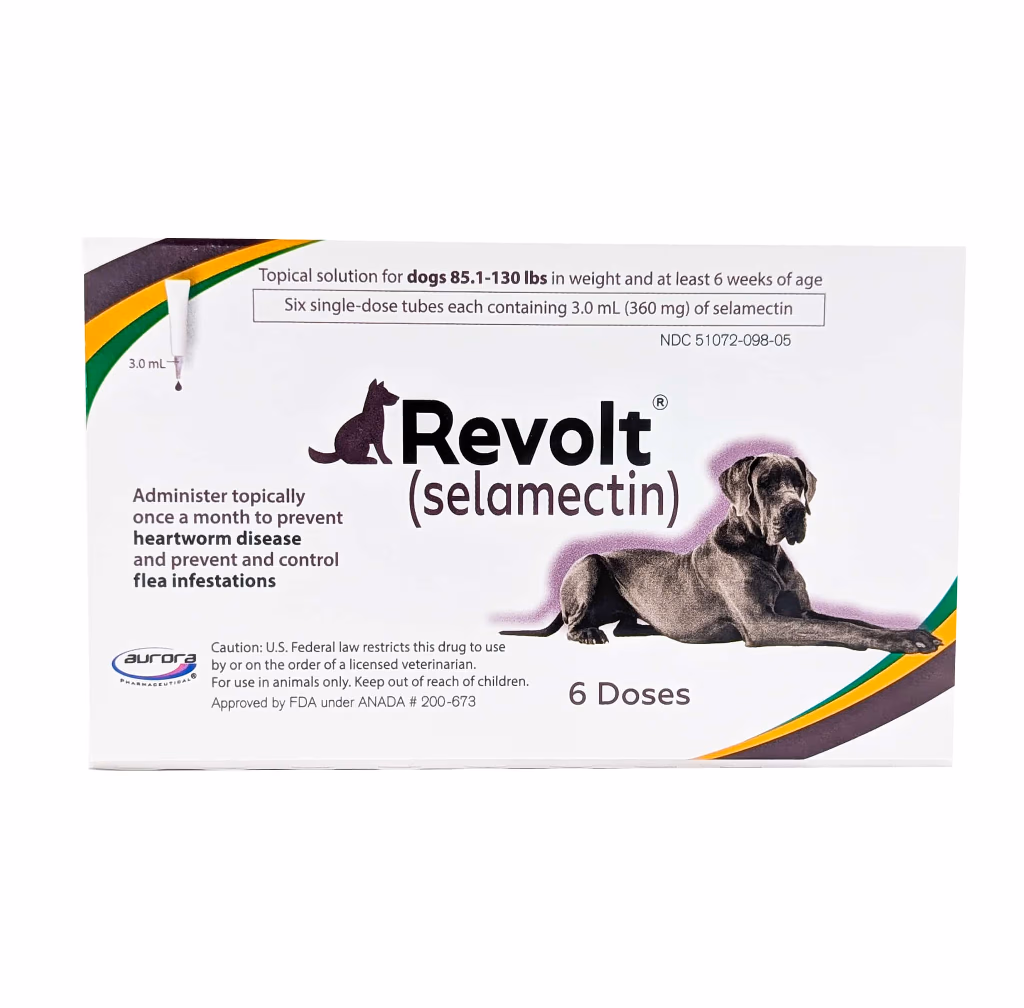 Revolt® for Dogs 85.1–130 lb, front